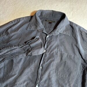 John Varvatos USA Mens Plaid Long Sleeve Button Up Shirt Size L